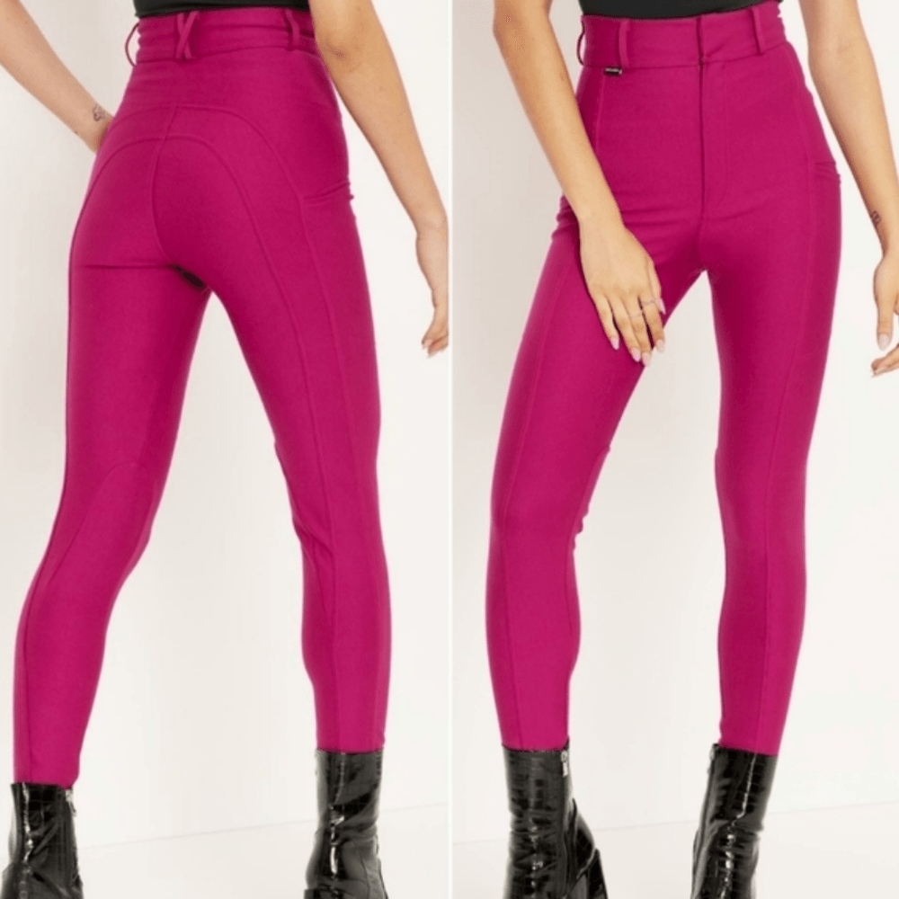BlackMilk Equestrian Riding Pants in Orchid Pink size L